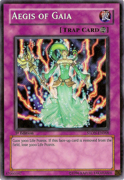 Aegis of Gaia [STON-EN068] Secret Rare Yu-Gi-Oh!