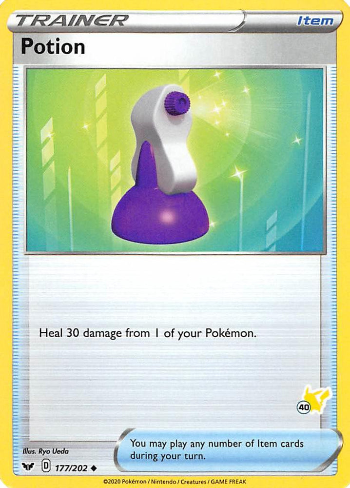Potion (177/202) (Pikachu Stamp #40) [Battle Academy 2022] Pokémon