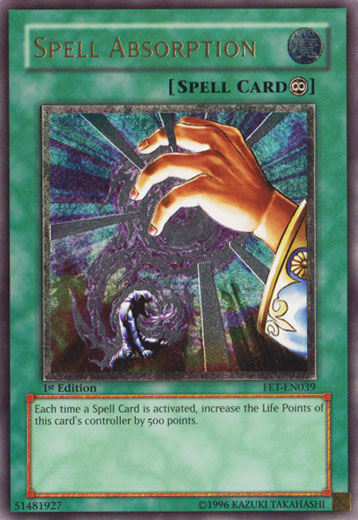 Spell Absorption [FET-EN039] Ultimate Rare Yu-Gi-Oh!