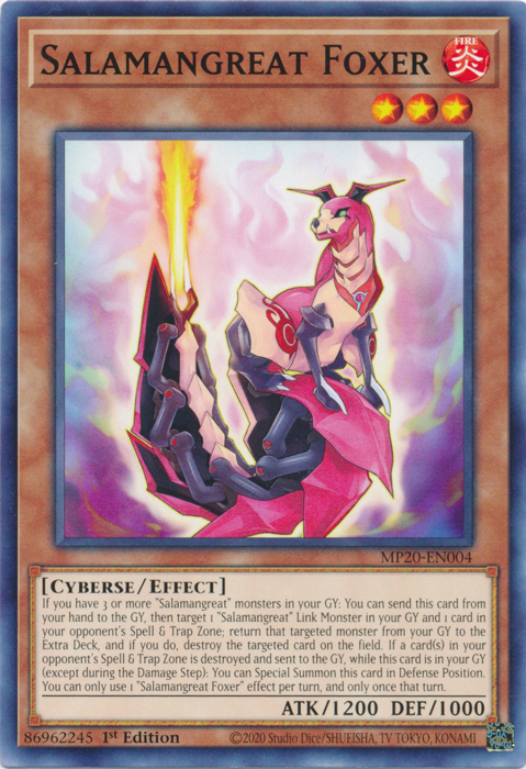 Salamangreat Foxer [MP20-EN004] Common Yu-Gi-Oh!