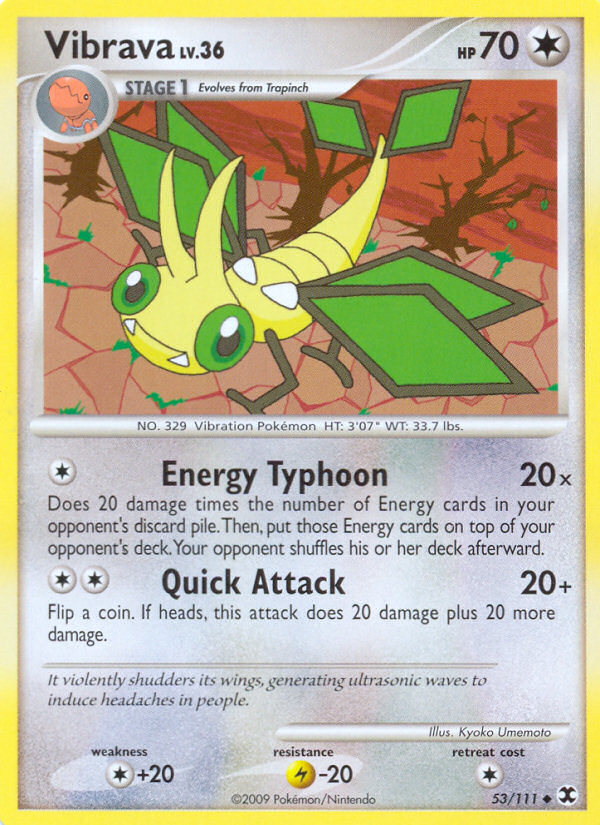Vibrava (53/111) [Platinum: Rising Rivals] Pokémon