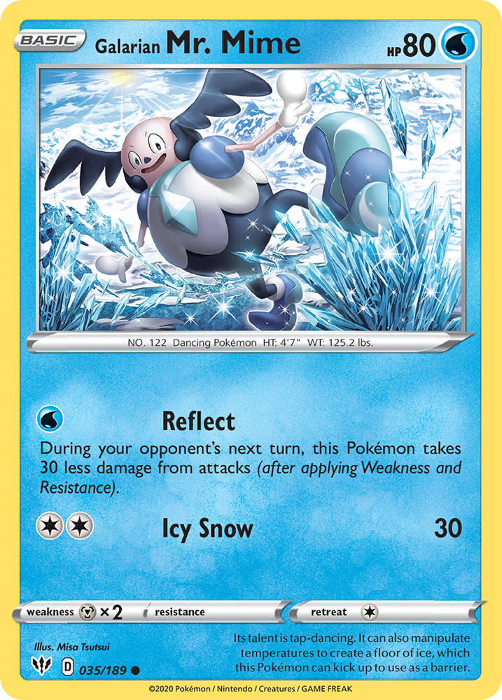 Galarian Mr. Mime (035/189) [Sword & Shield: Darkness Ablaze] Pokémon