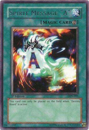 Spirit Message "A" [LON-091] Rare Yu-Gi-Oh!