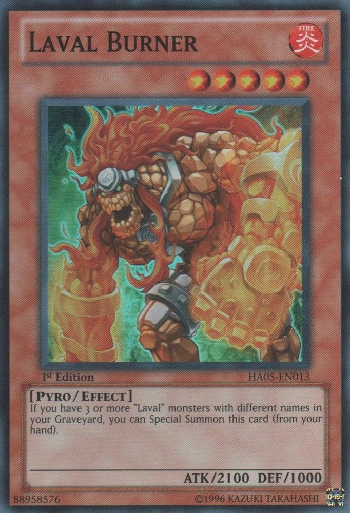 Laval Burner [HA05-EN013] Super Rare Yu-Gi-Oh!