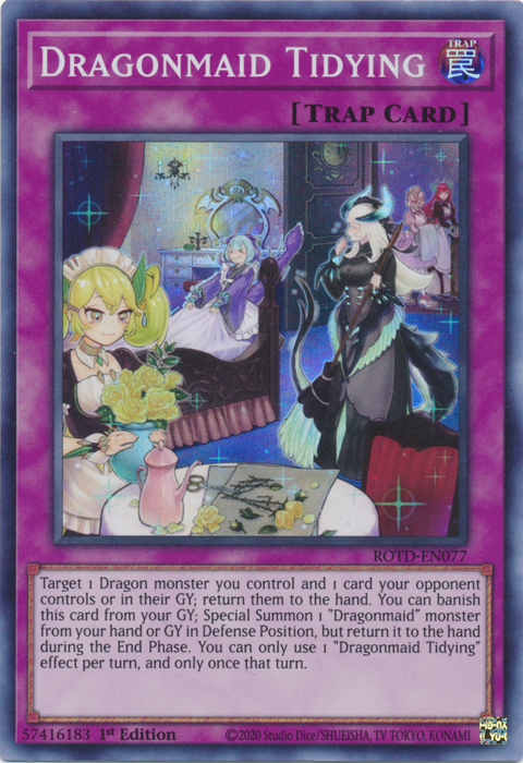 Dragonmaid Tidying [ROTD-EN077] Super Rare Yu-Gi-Oh!