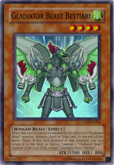 Gladiator Beast Bestiari [CP07-EN004] Super Rare Yu-Gi-Oh!