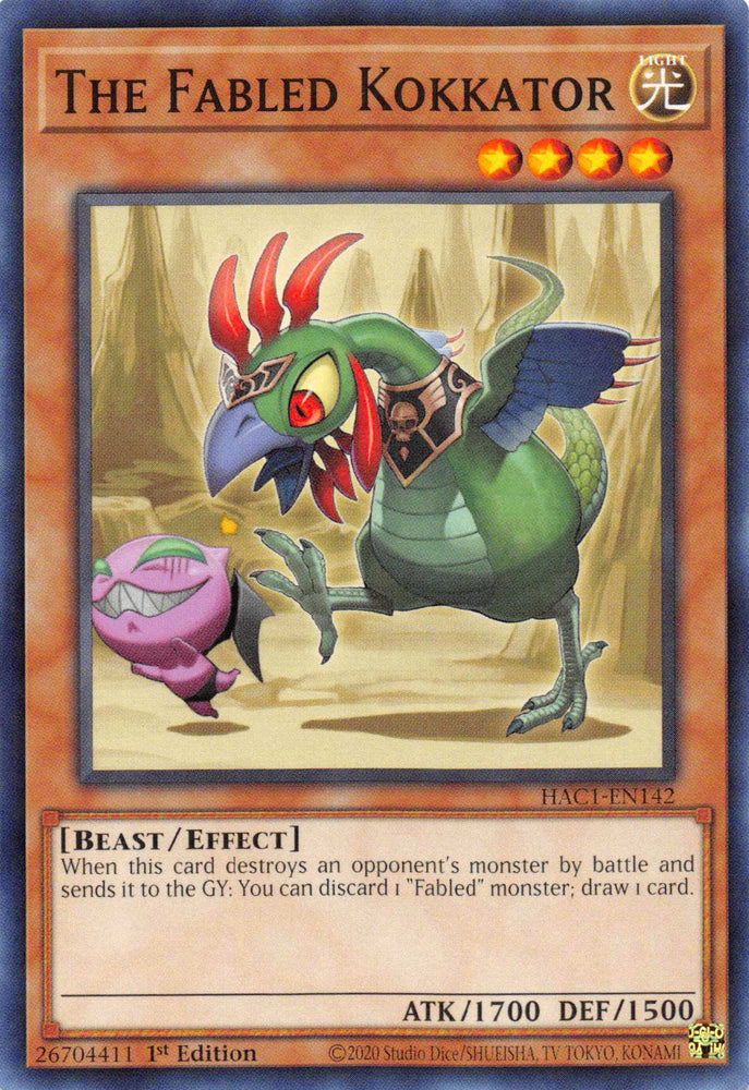 The Fabled Kokkator [HAC1-EN142] Common Yu-Gi-Oh!