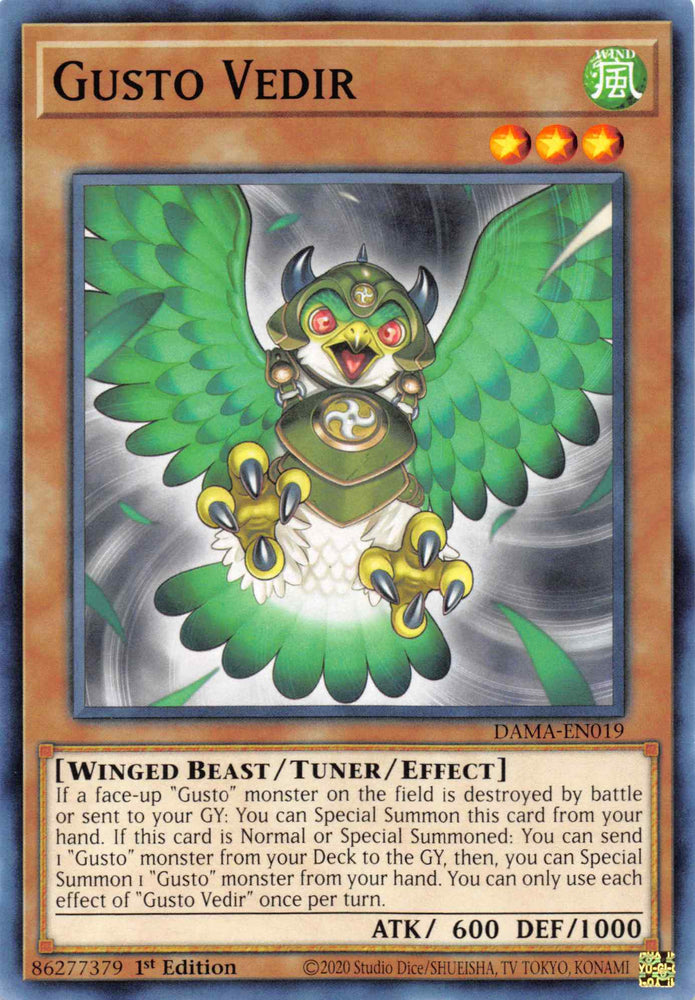 Gusto Vedir [DAMA-EN019] Common Yu-Gi-Oh!