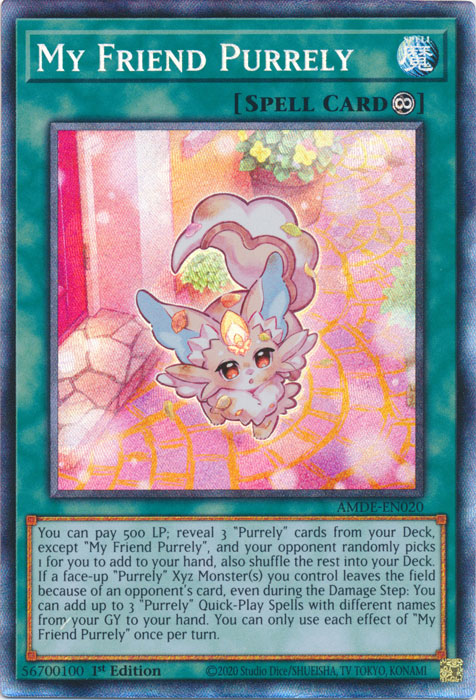 My Friend Purrely [AMDE-EN020] Collector's Rare Yu-Gi-Oh!