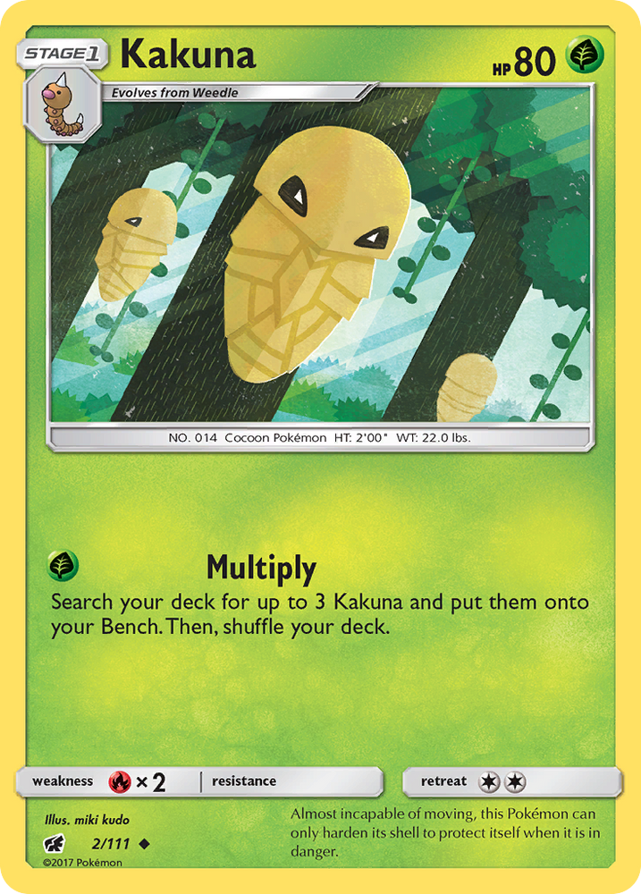 Kakuna (2/111) [Sun & Moon: Crimson Invasion] Pokémon