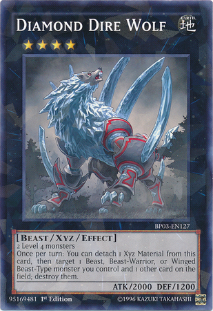 Diamond Dire Wolf [BP03-EN127] Shatterfoil Rare Yu-Gi-Oh!