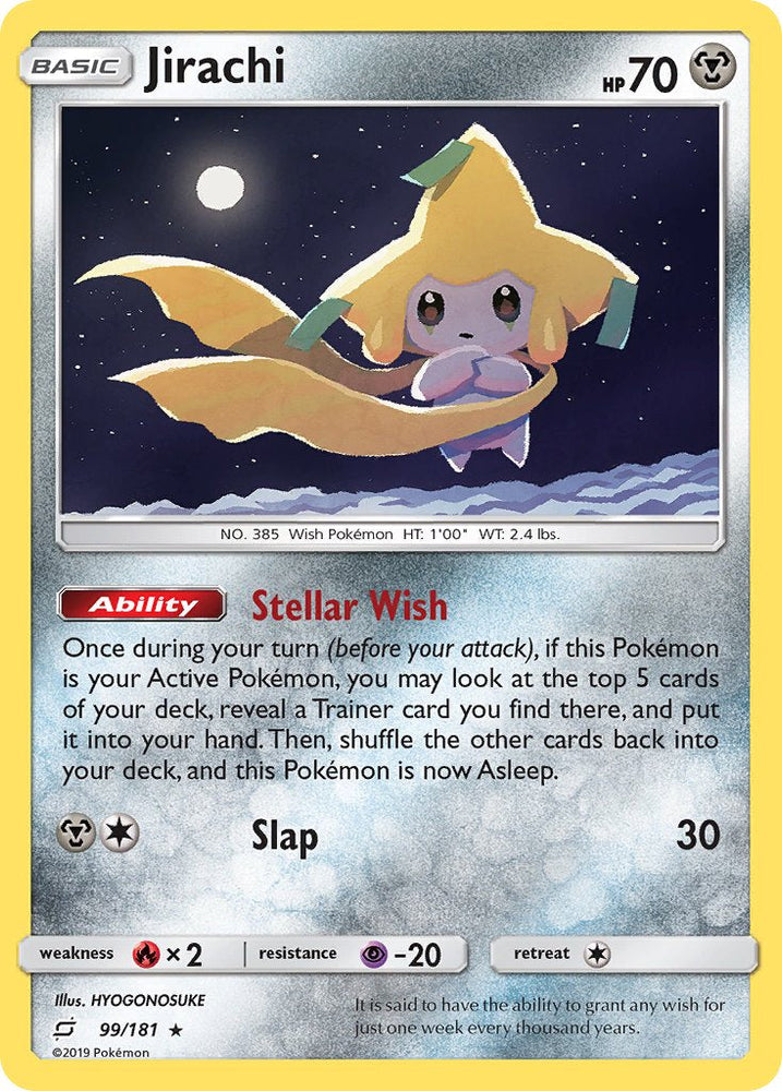 Jirachi (99/181) (Theme Deck Exclusive) [Sun & Moon: Team Up] Pokémon