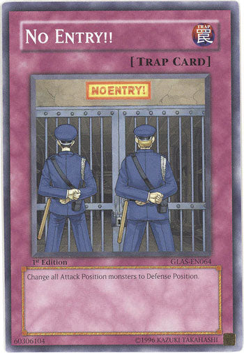 No Entry! [GLAS-EN064] Common Yu-Gi-Oh!