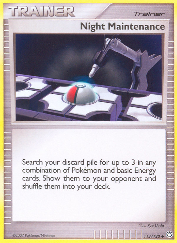 Night Maintenance (113/123) [Diamond & Pearl: Mysterious Treasures] Pokémon