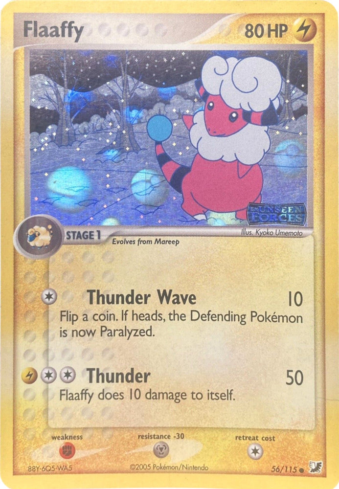 Flaaffy (56/115) (Stamped) [EX: Unseen Forces] Pokémon