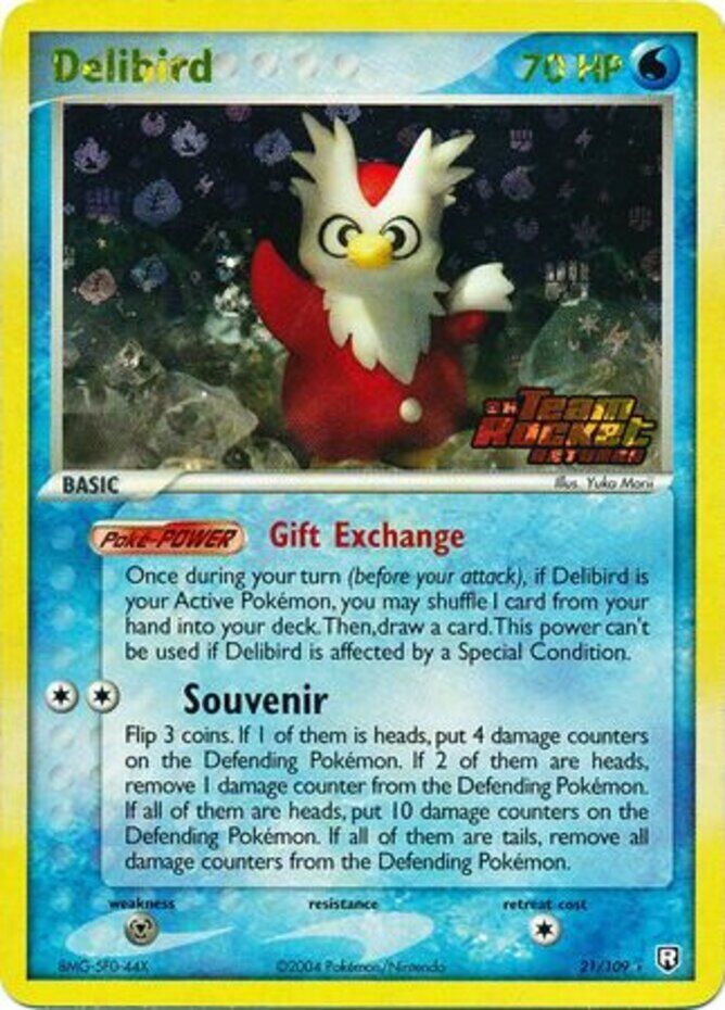 Delibird (21/109) (Stamped) [EX: Team Rocket Returns] Pokémon