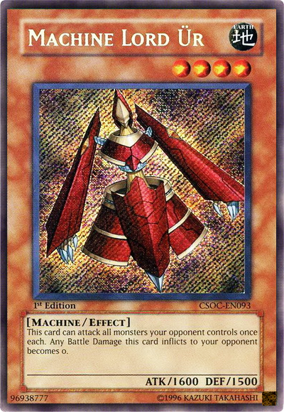 Machine Lord Ur [CSOC-EN093] Secret Rare Yu-Gi-Oh!