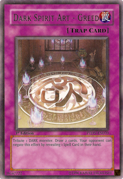 Dark Spirit Art - Greed [PTDN-EN070] Rare Yu-Gi-Oh!