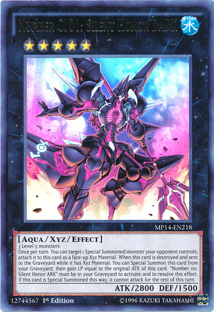 Number C101: Silent Honor DARK [MP14-EN218] Ultra Rare Yu-Gi-Oh!