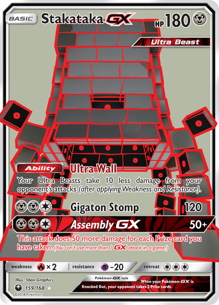 Stakataka GX (159/168) [Sun & Moon: Celestial Storm] Pokémon