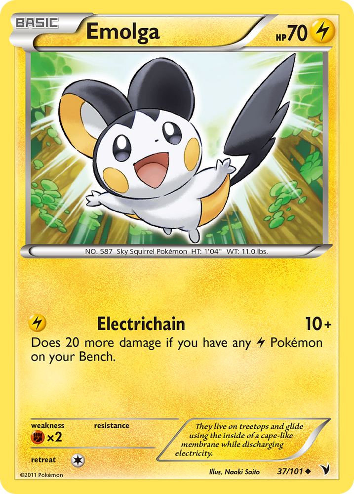 Emolga (37/101) [Black & White: Noble Victories] Pokémon