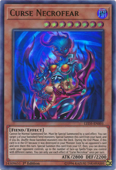 Curse Necrofear [LED5-EN001] Ultra Rare Yu-Gi-Oh!