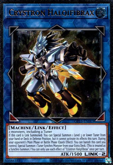 Crystron Halqifibrax [OP15-EN003] Ultimate Rare Yu-Gi-Oh!