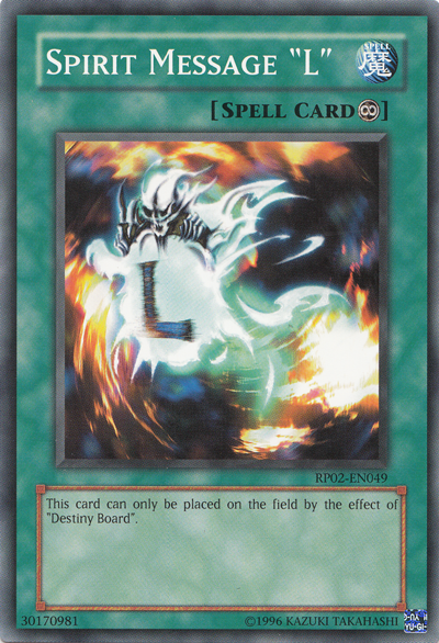 Spirit Message "L" [RP02-EN049] Common Yu-Gi-Oh!