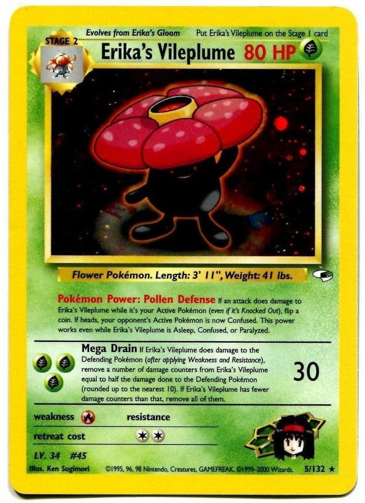 Erika's Vileplume (5/132) [Gym Heroes Unlimited] Pokémon