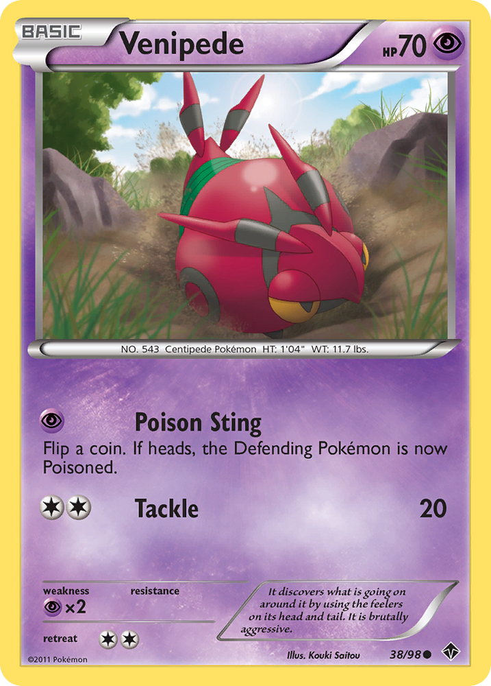 Venipede (38/98) [Black & White: Emerging Powers] Pokémon