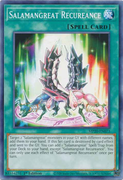 Salamangreat Recureance [MP20-EN073] Common Yu-Gi-Oh!