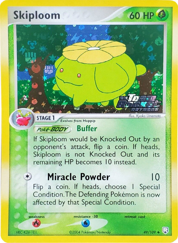 Skiploom (49/109) (Stamped) [EX: Team Rocket Returns] Pokémon