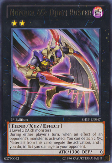 Number 65: Djinn Buster [SHSP-EN047] Rare Yu-Gi-Oh!