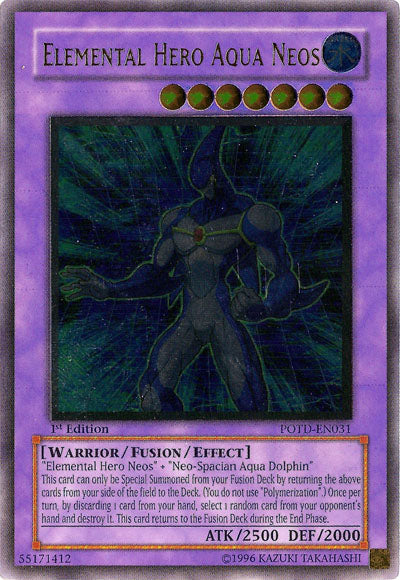 Elemental Hero Aqua Neos [POTD-EN031] Ultimate Rare Yu-Gi-Oh!