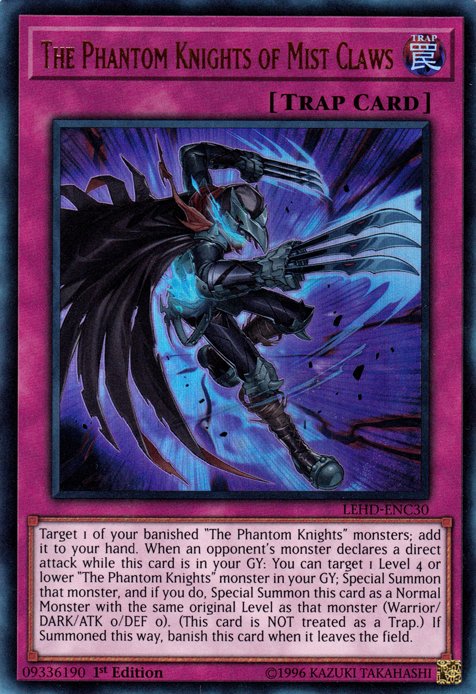 The Phantom Knights of Mist Claws [LEHD-ENC30] Ultra Rare Yu-Gi-Oh!