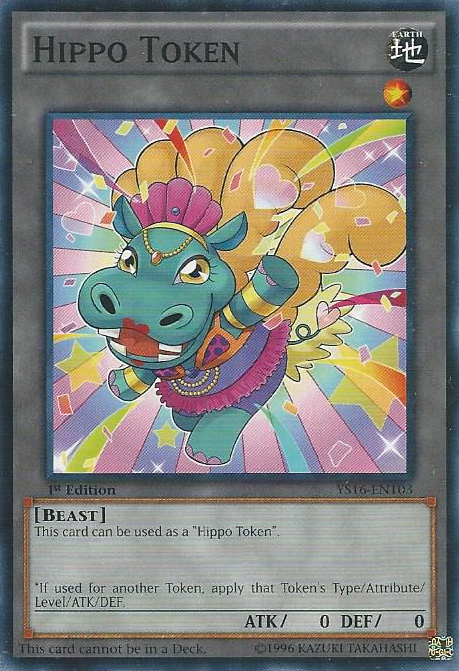 Hippo Token (Blue) [YS16-ENT03] Common Yu-Gi-Oh!