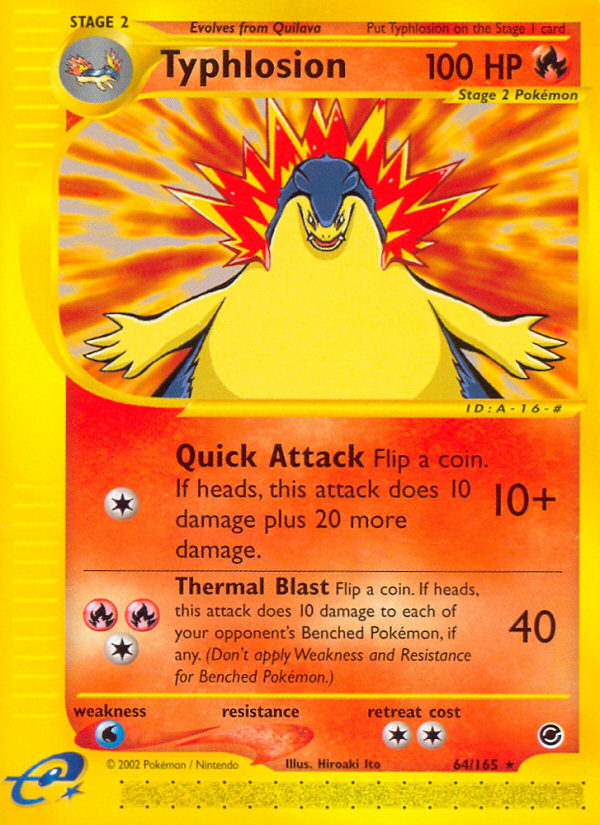 Typhlosion (64/165) [Expedition: Base Set] Pokémon