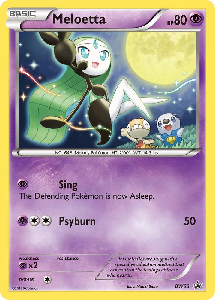 Meloetta (BW68) [Black & White: Black Star Promos] Pokémon