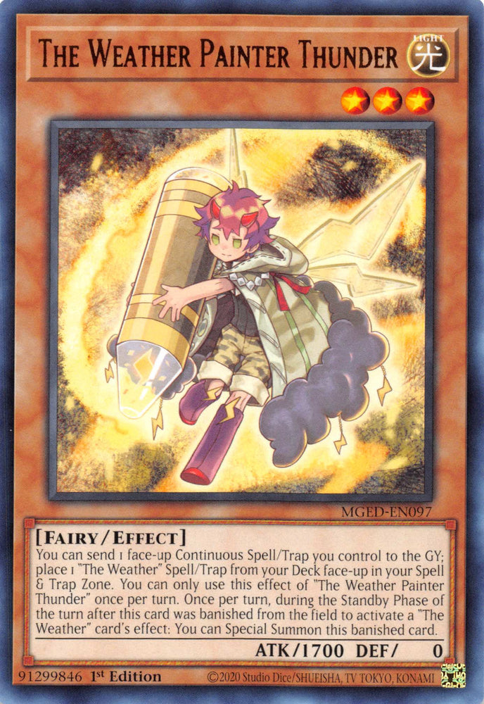 The Weather Painter Thunder [MGED-EN097] Rare Yu-Gi-Oh!