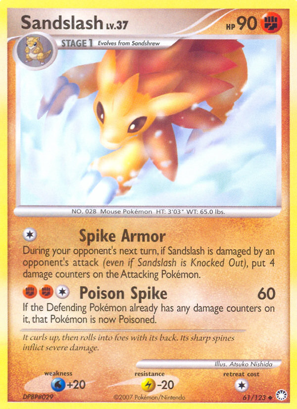 Sandslash (61/123) [Diamond & Pearl: Mysterious Treasures] Pokémon