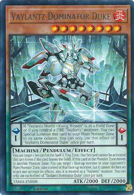 Vaylantz Dominator Duke [TAMA-EN008] Rare Yu-Gi-Oh!