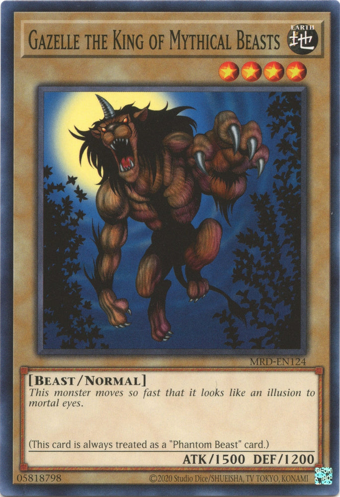 Gazelle the King of Mythical Beasts (25th Anniversary) [MRD-EN124] Common Yu-Gi-Oh!