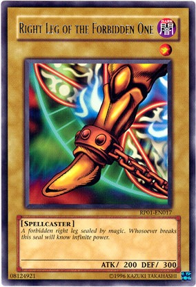 Right Leg of the Forbidden One [RP01-EN017] Rare Yu-Gi-Oh!