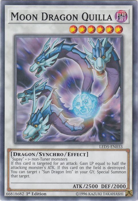 Moon Dragon Quilla [LED5-EN033] Common Yu-Gi-Oh!