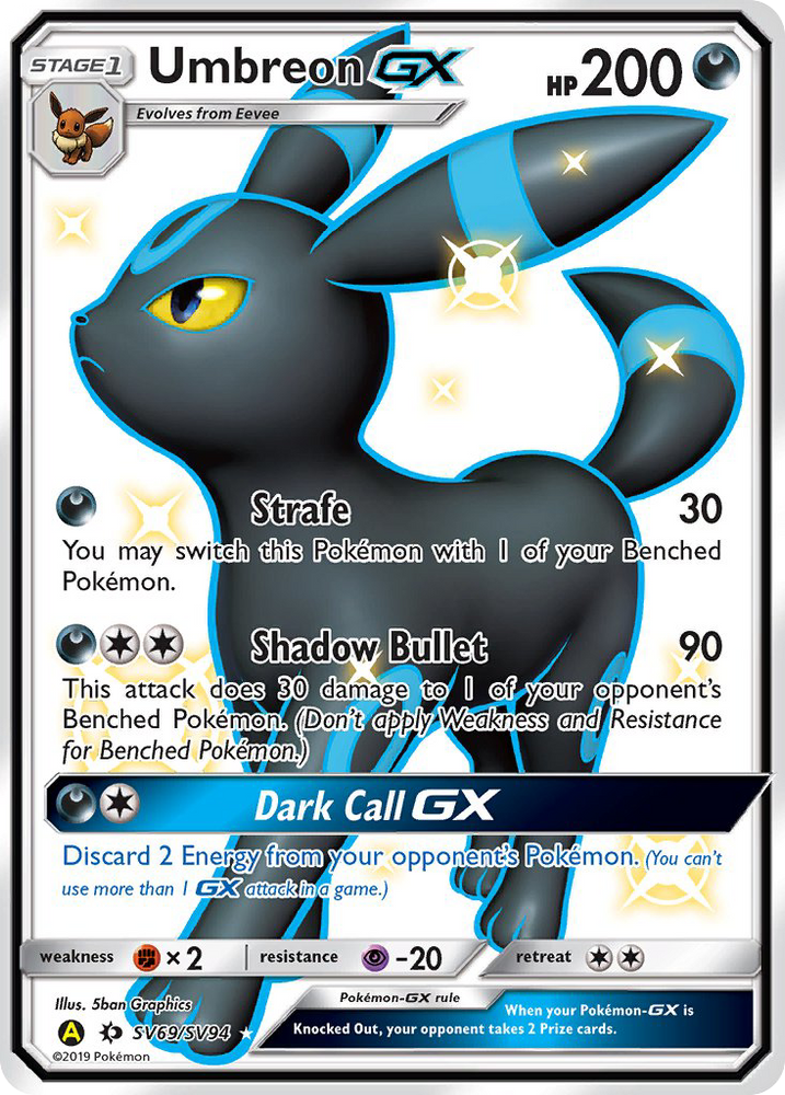 Umbreon GX (SV69/SV94) [Sun & Moon: Hidden Fates - Shiny Vault] Pokémon