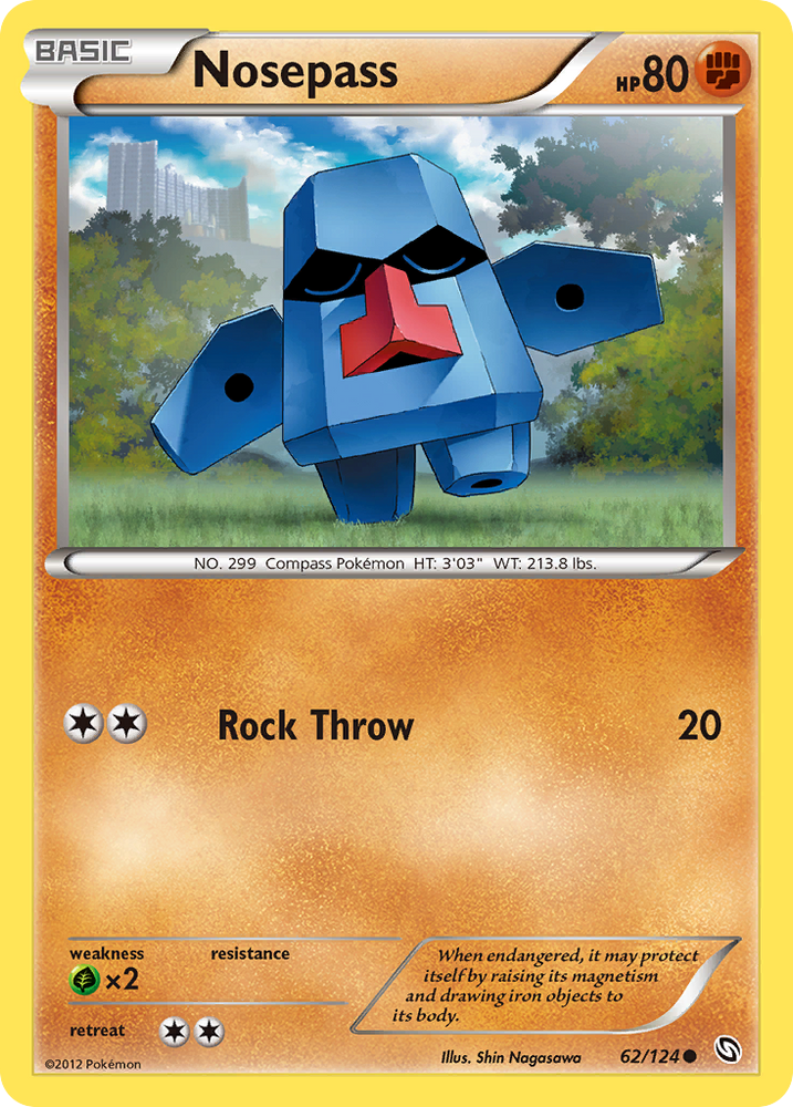 Nosepass (62/124) [Black & White: Dragons Exalted] Pokémon