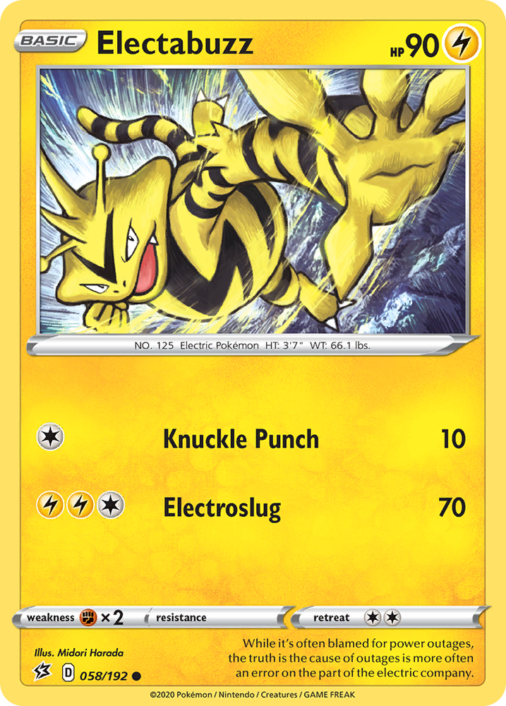 Electabuzz (058/192) [Sword & Shield: Rebel Clash] Pokémon