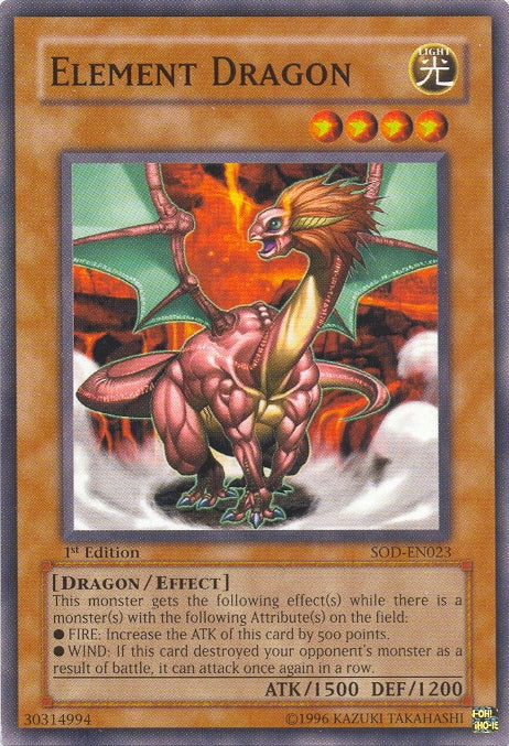 Element Dragon [SOD-EN023] Common Yu-Gi-Oh!