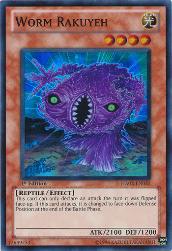 Worm Rakuyeh [HA02-EN055] Super Rare Yu-Gi-Oh!