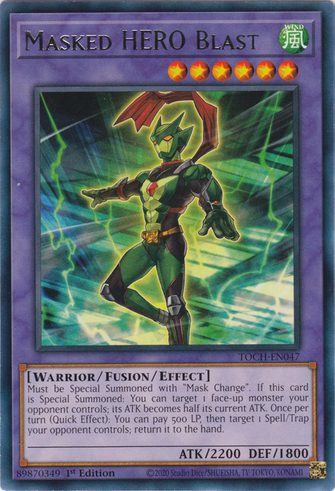 Masked Hero Blast [TOCH-EN047] Rare Yu-Gi-Oh!